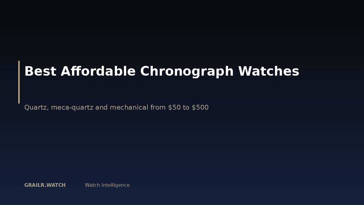 Best affordable chronograph watches 2026