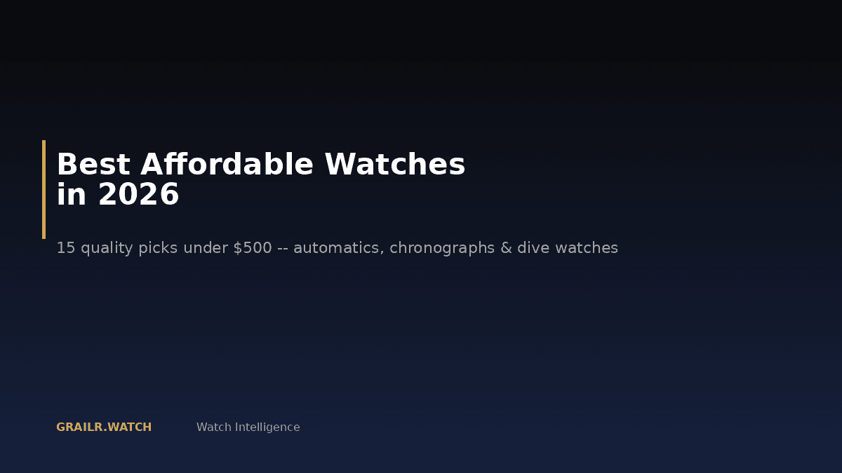 Best affordable watches in 2026 — 15 quality picks under $500 from Seiko, Orient, Tissot, Hamilton, Citizen, and Casio