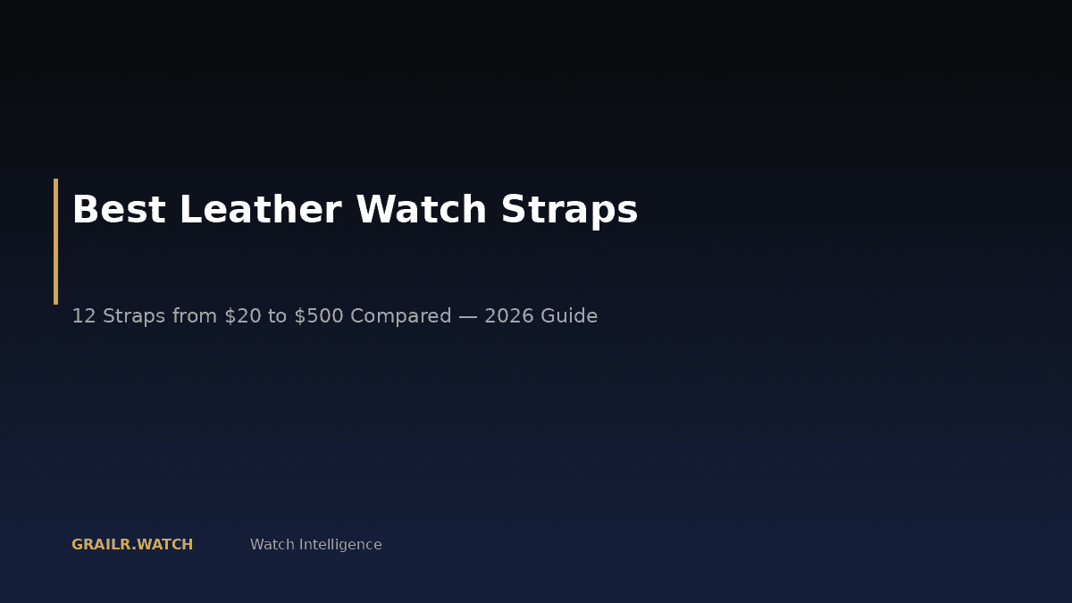 Best leather watch straps 2026