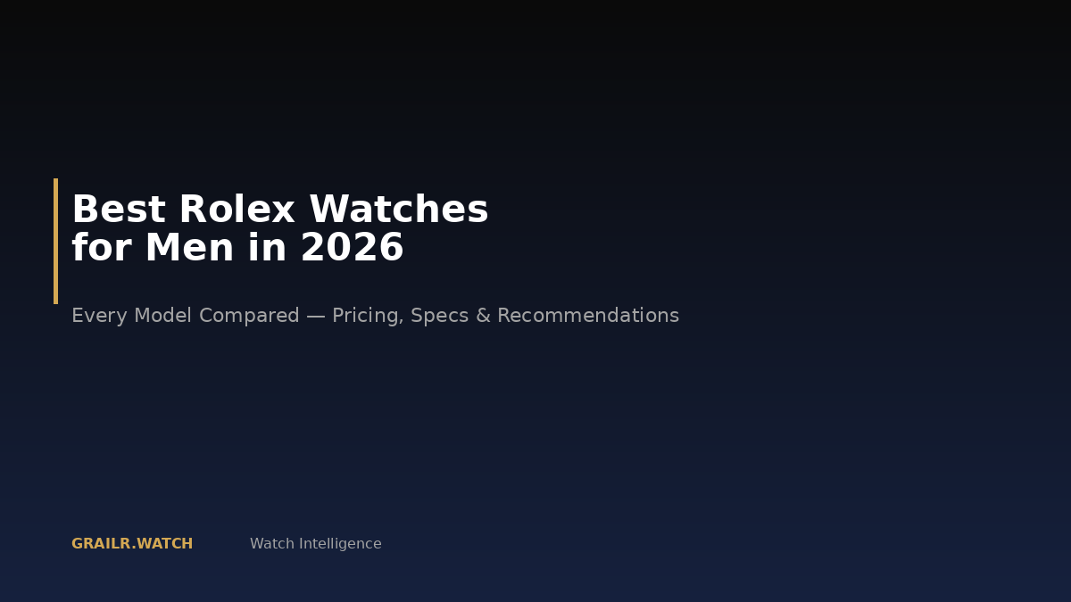 Best Rolex watches for men in 2026