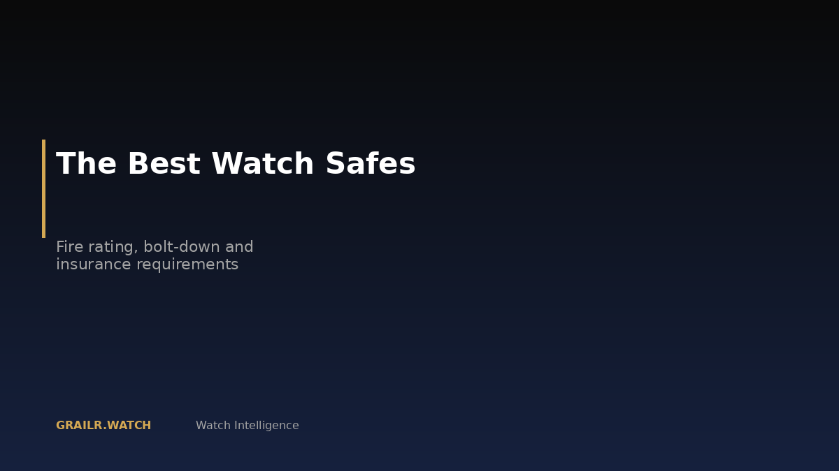 Best watch safes for collectors 2026