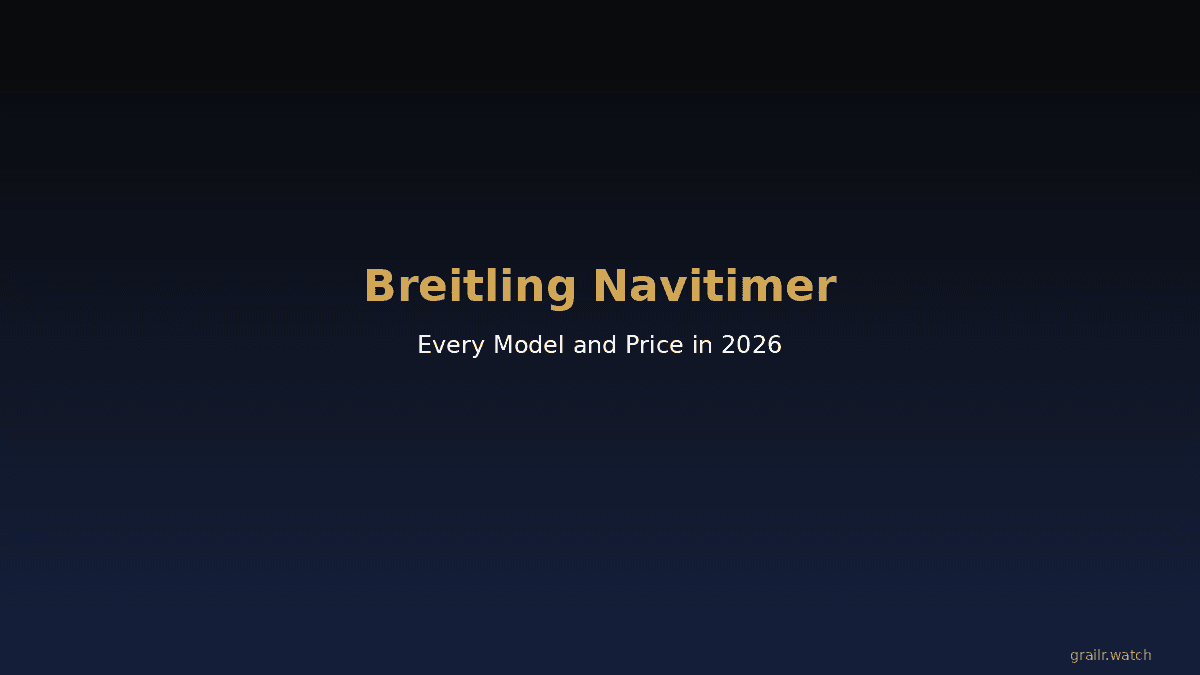 Breitling Navitimer chronograph lineup