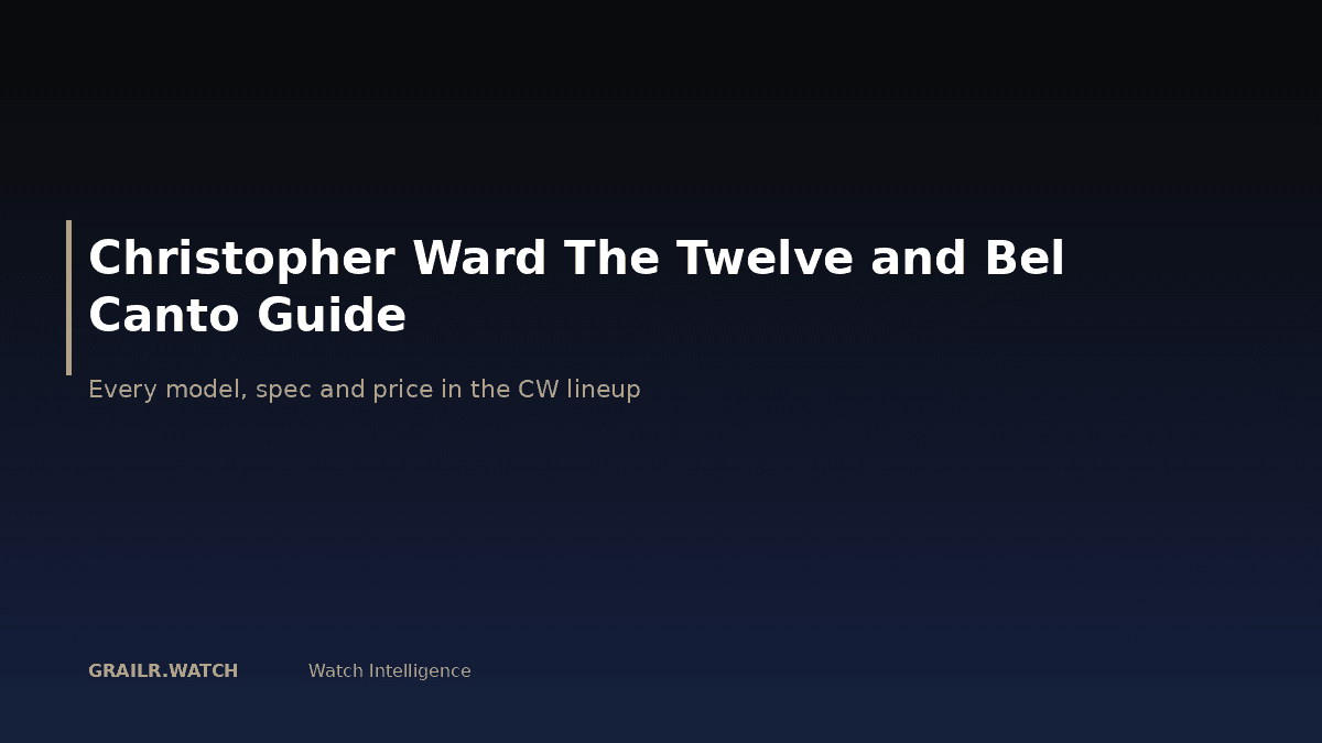 Christopher Ward The Twelve watch collection guide