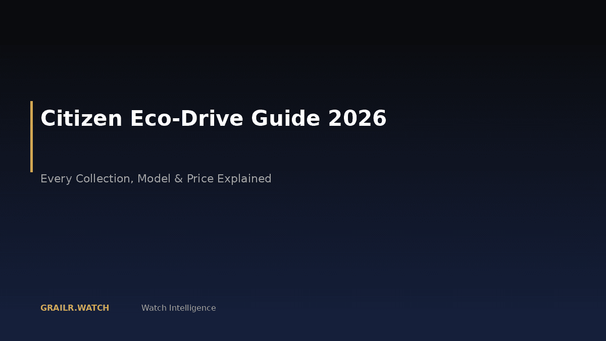 Citizen Eco-Drive watches — the complete 2026 buying guide