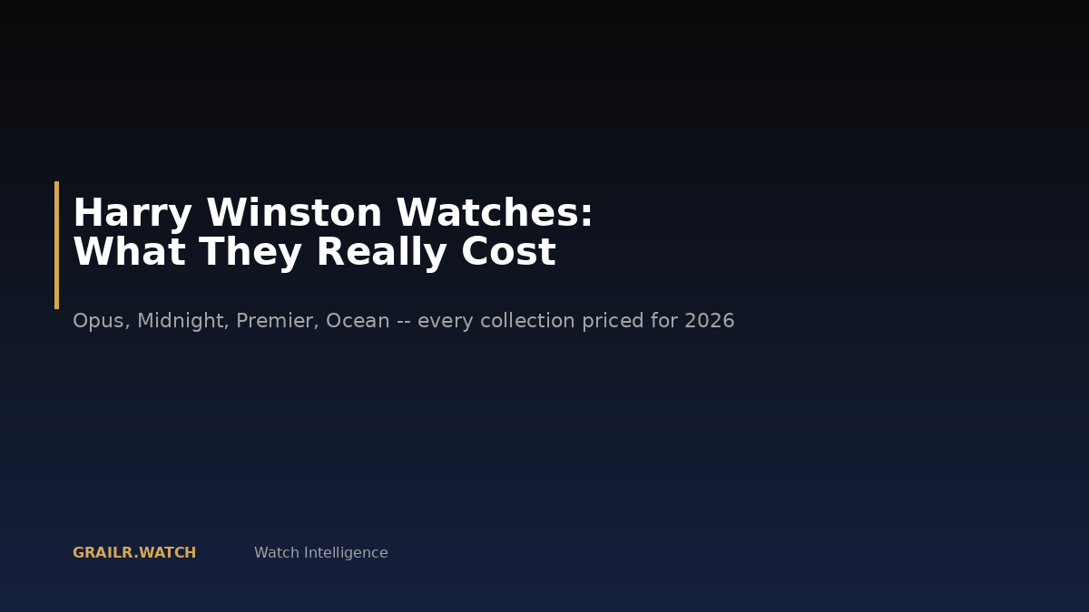 Harry Winston watches complete guide 2026
