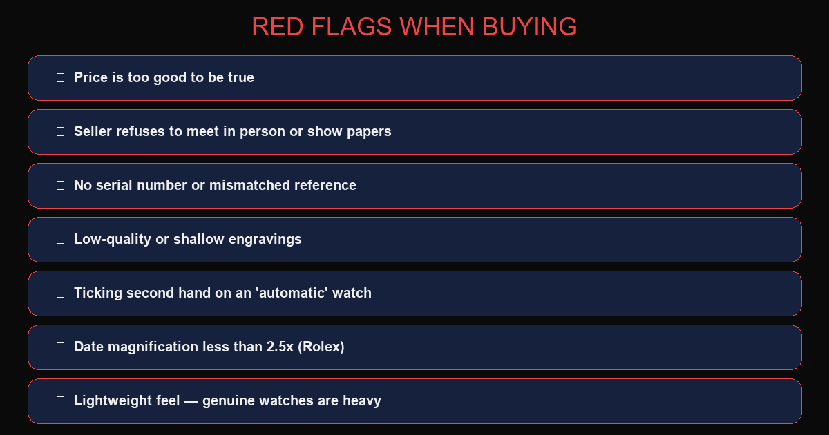 Superfake red flags — what modern high-quality counterfeits get wrong