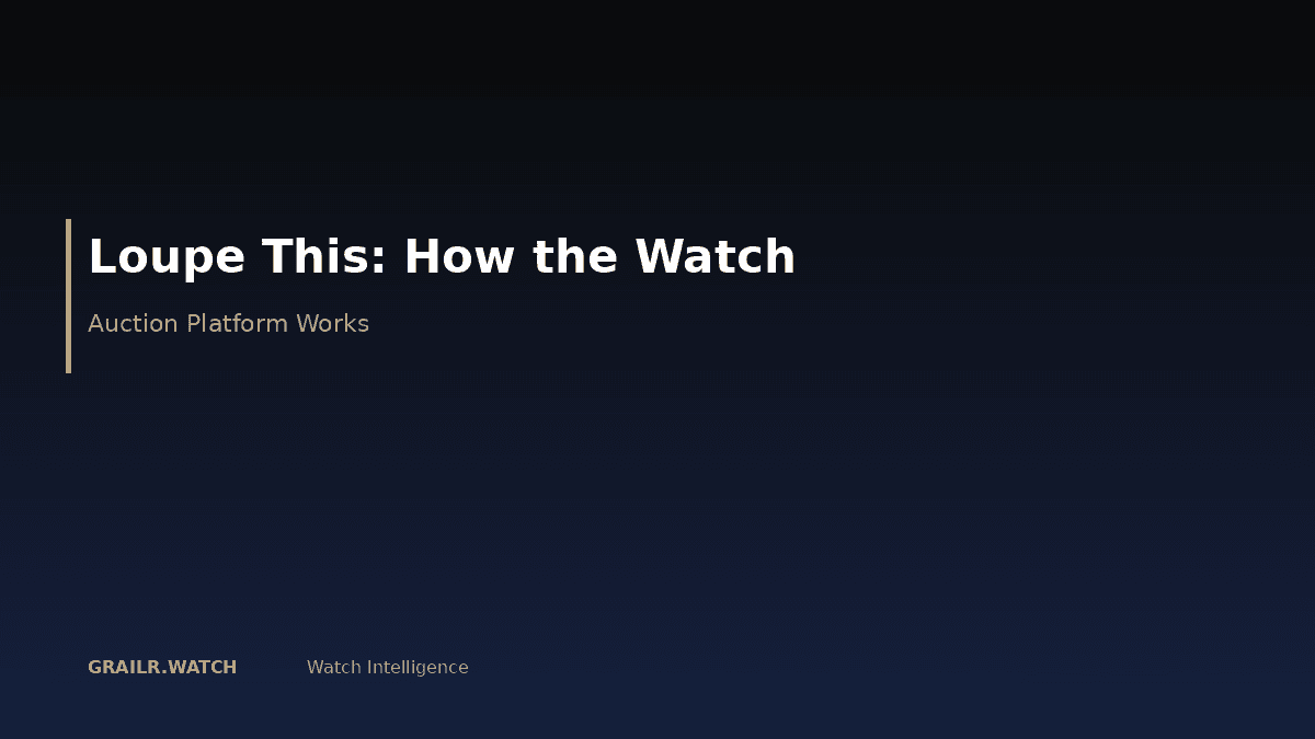 Loupe This online watch auction platform overview