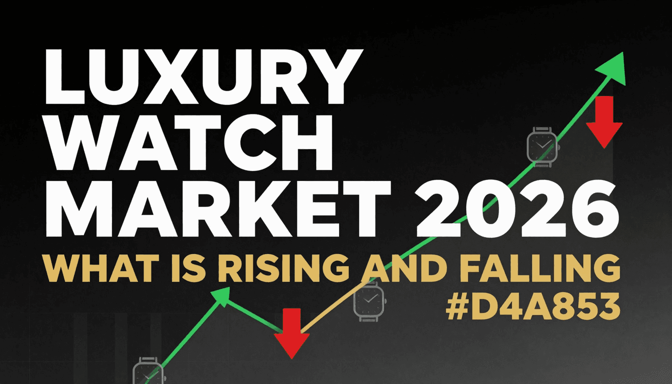 Luxury watch market trends 2026 — what's rising and what's falling in the secondary market