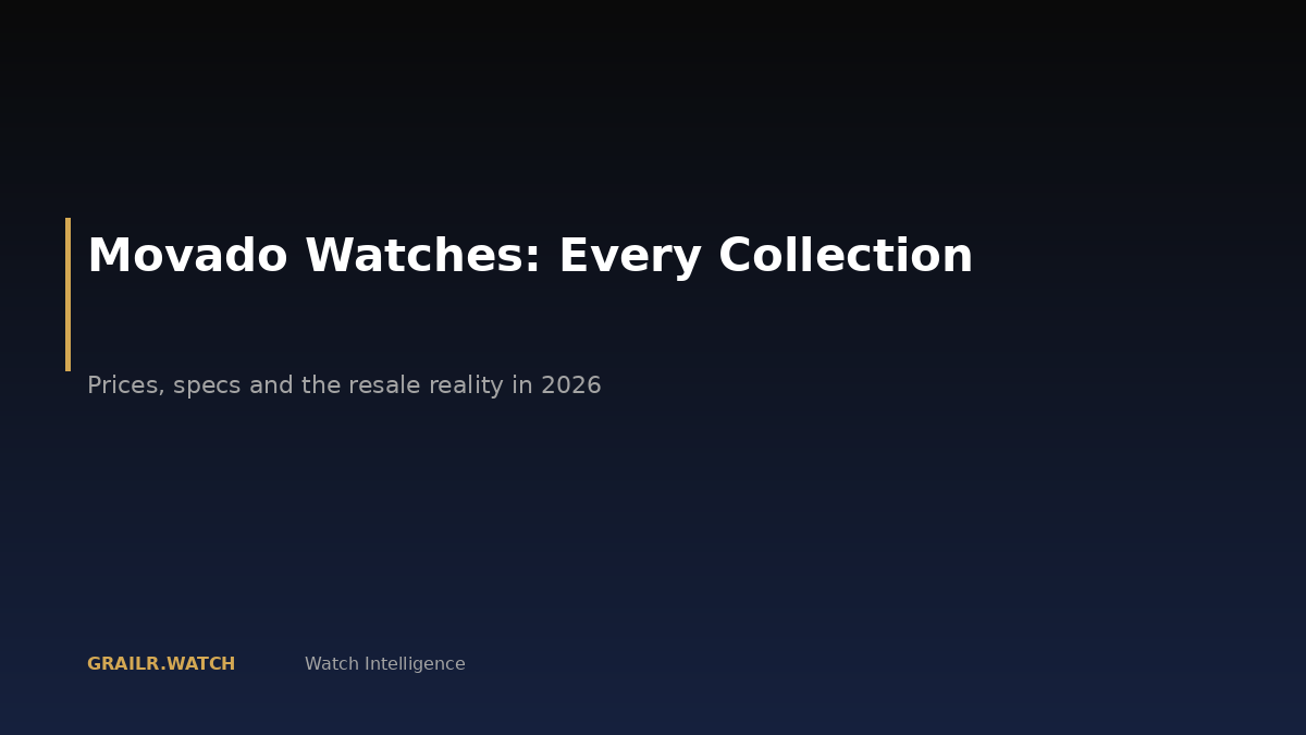 Movado watches buying guide 2026