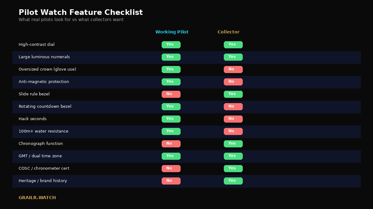 Pilot watch buying checklist: features to check before you buy