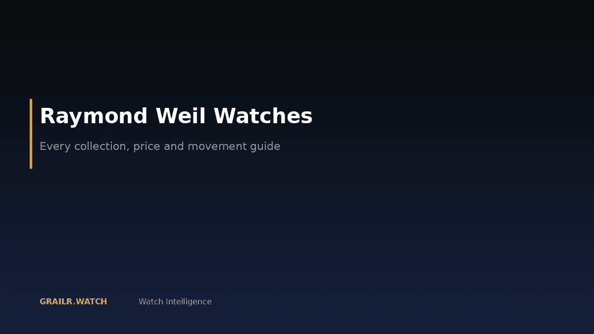 Raymond Weil watches collection guide 2026