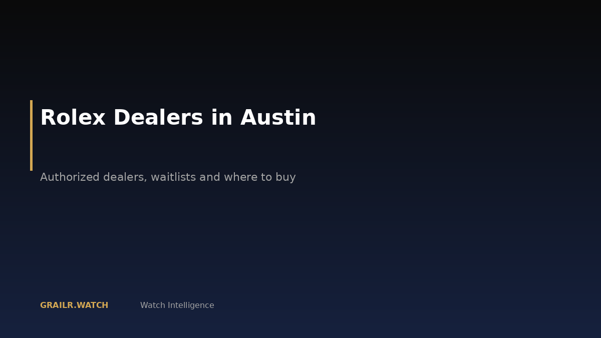 Rolex dealers in Austin, Texas