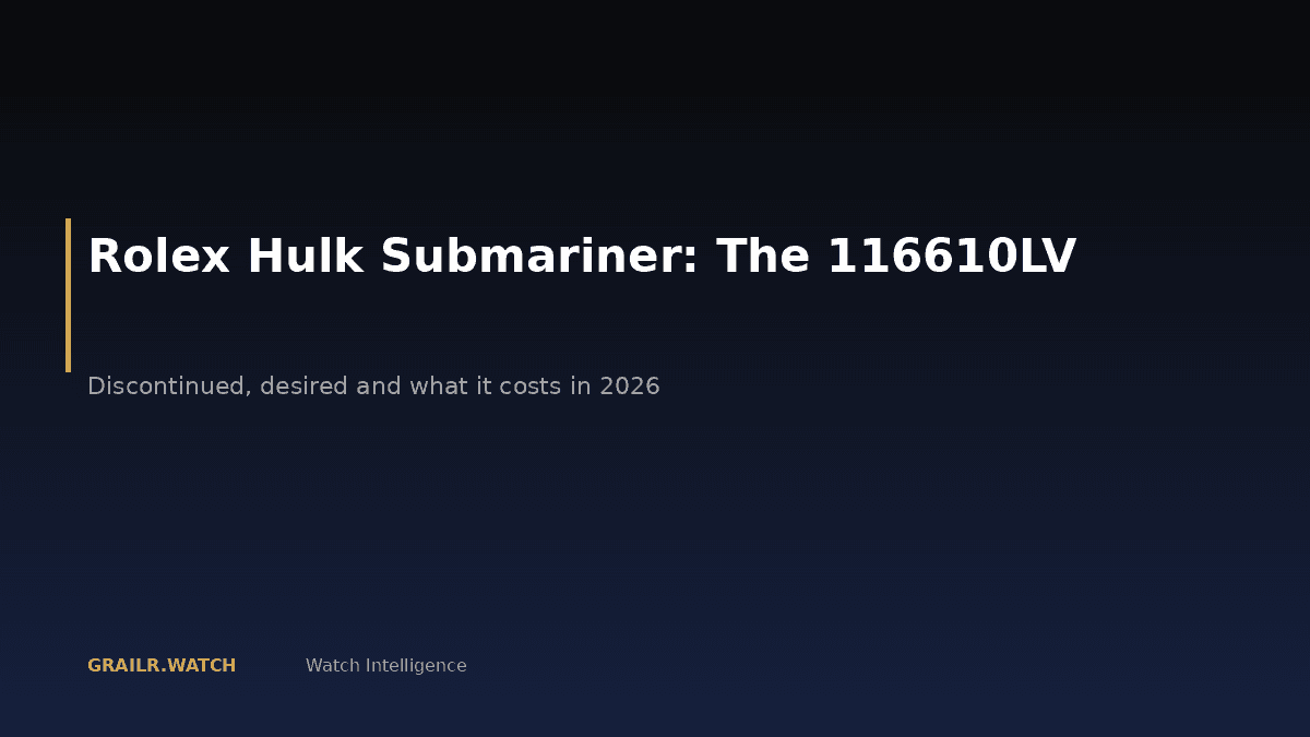 Rolex Hulk Submariner 116610LV buying guide