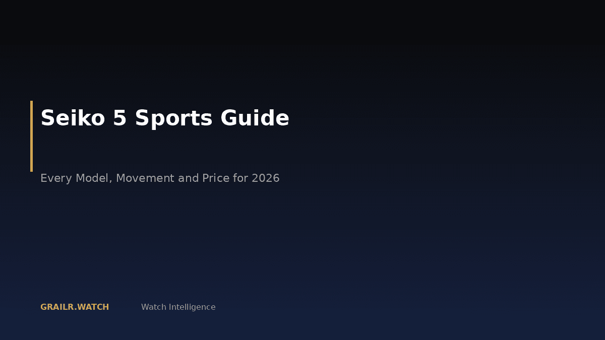 Seiko 5 Sports automatic watch collection overview