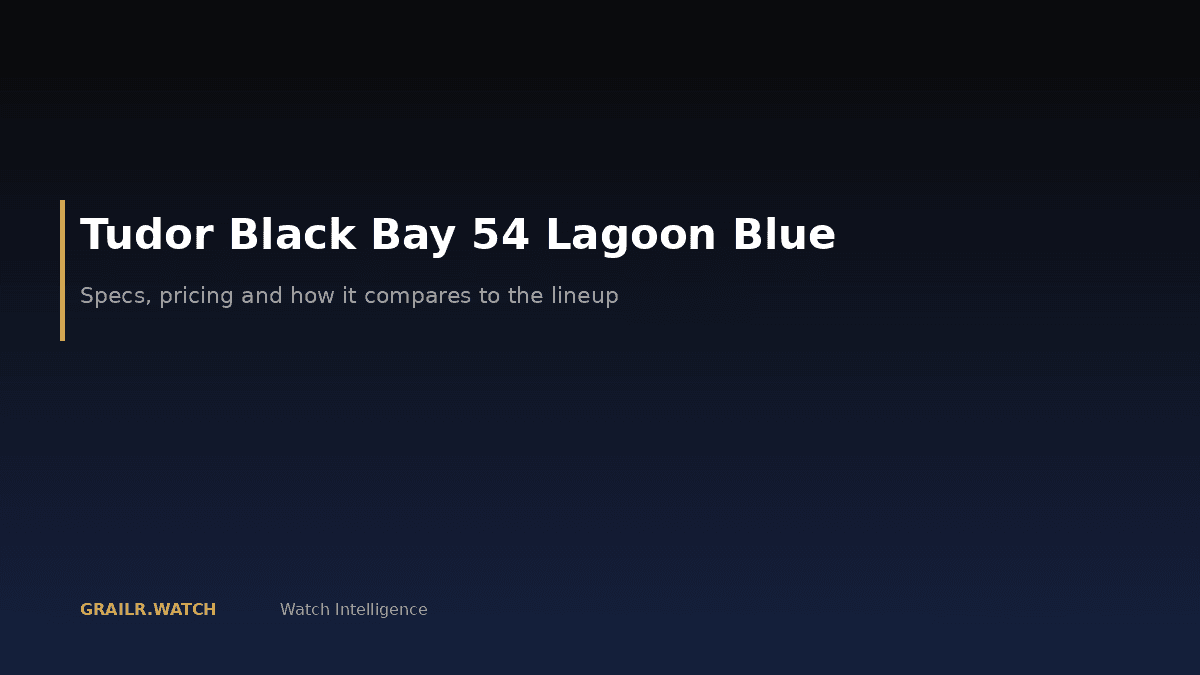 Tudor Black Bay 54 Lagoon Blue on five-link bracelet