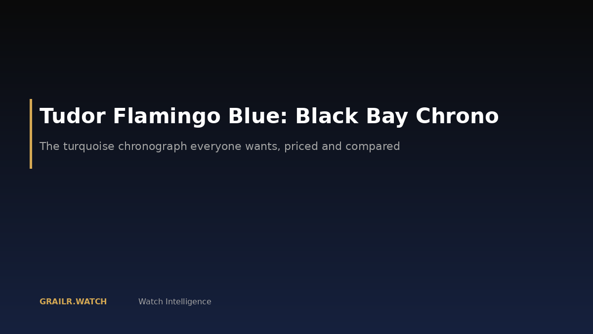 Tudor Black Bay Chrono Flamingo Blue 79360N