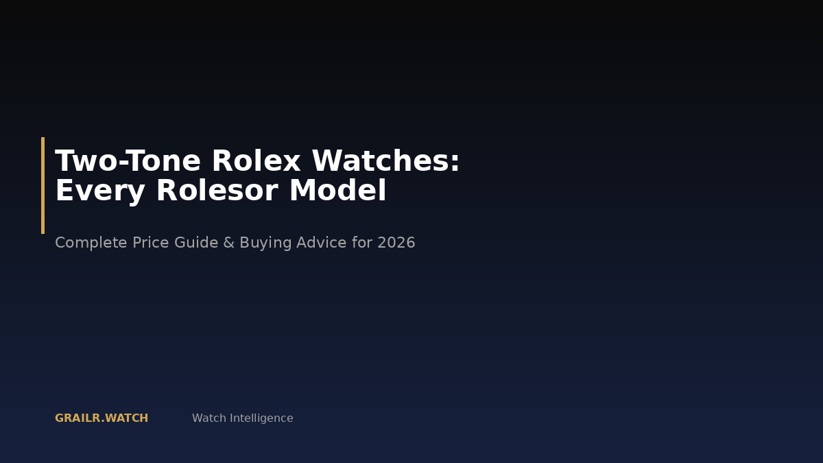 Two-tone Rolex Rolesor watches collection 2026