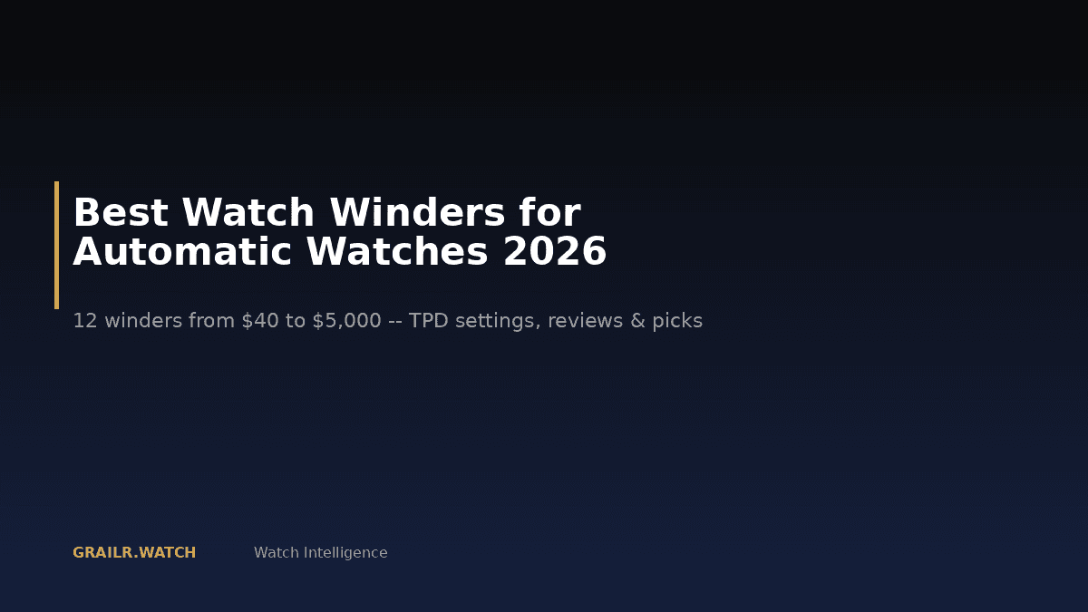 Best watch winders for automatic watches 2026