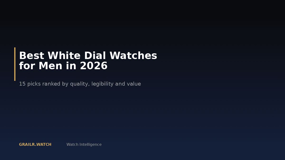 Best white dial watches for men 2026