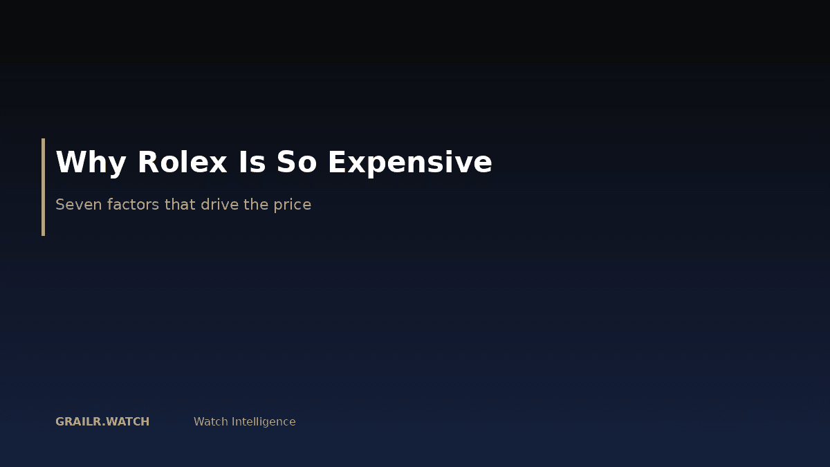 Why are Rolex watches so expensive — seven factors explained