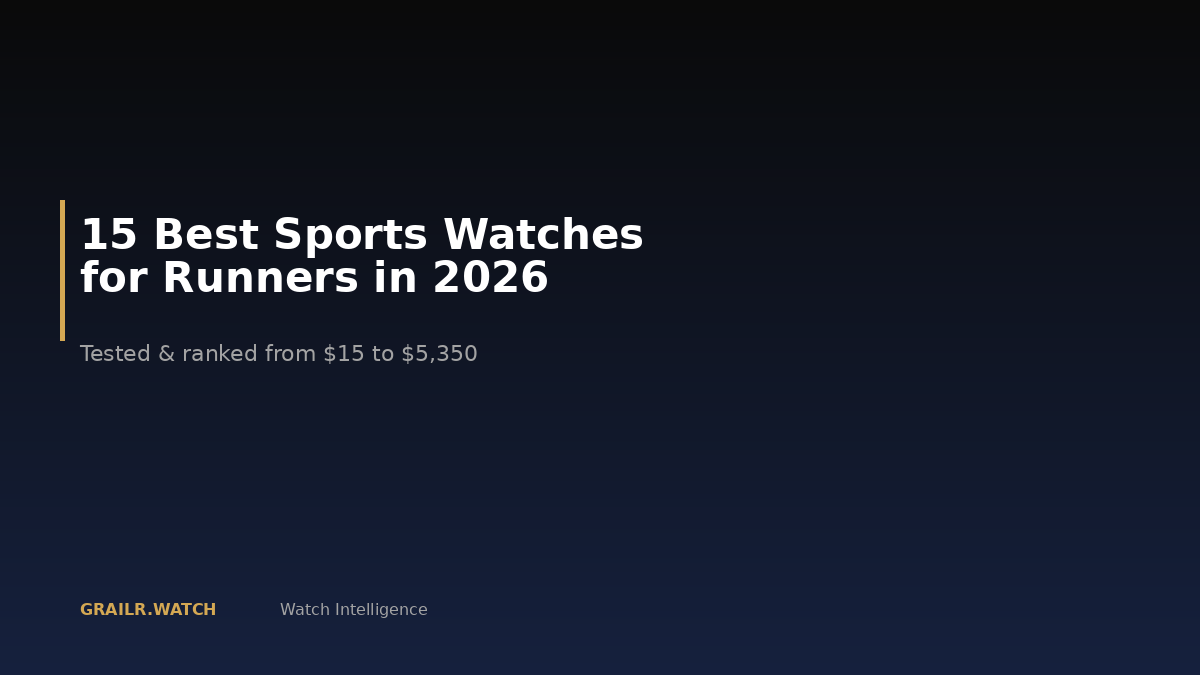 Best sports watches for runners 2026
