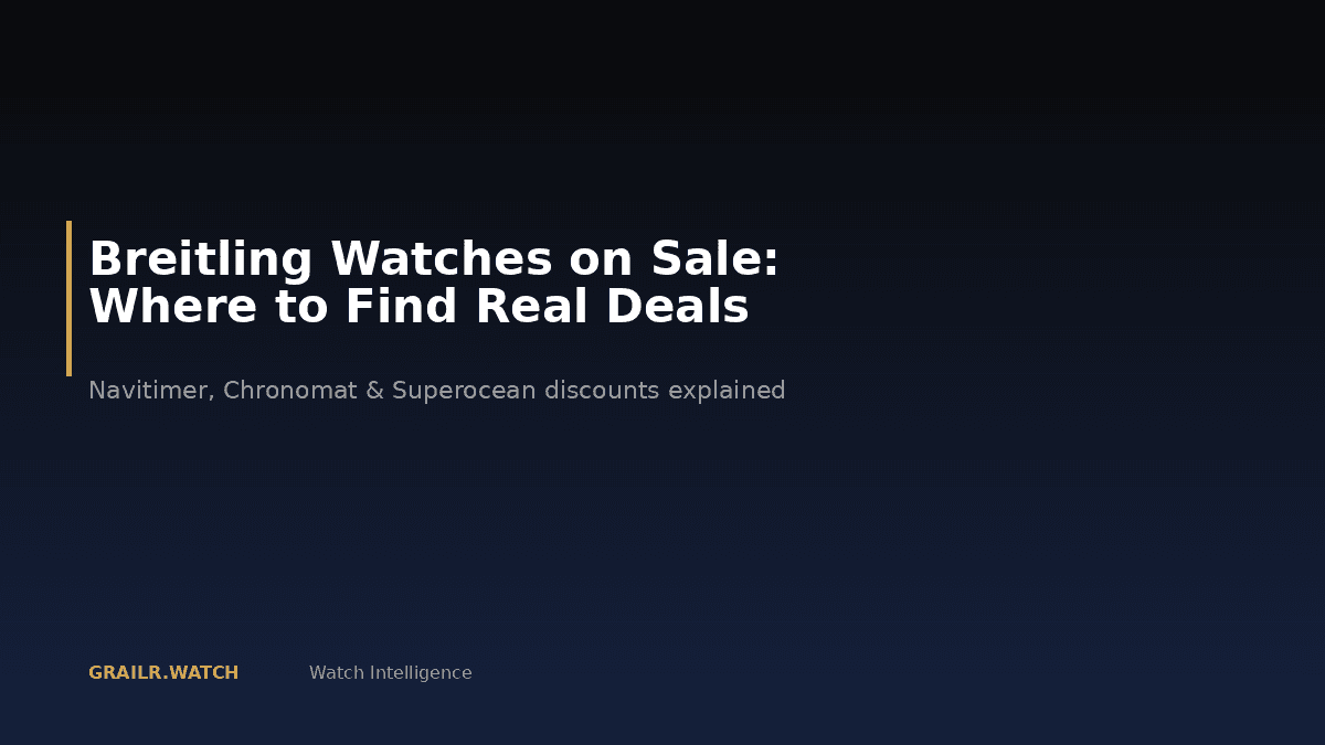 Breitling watches on sale 2026 guide