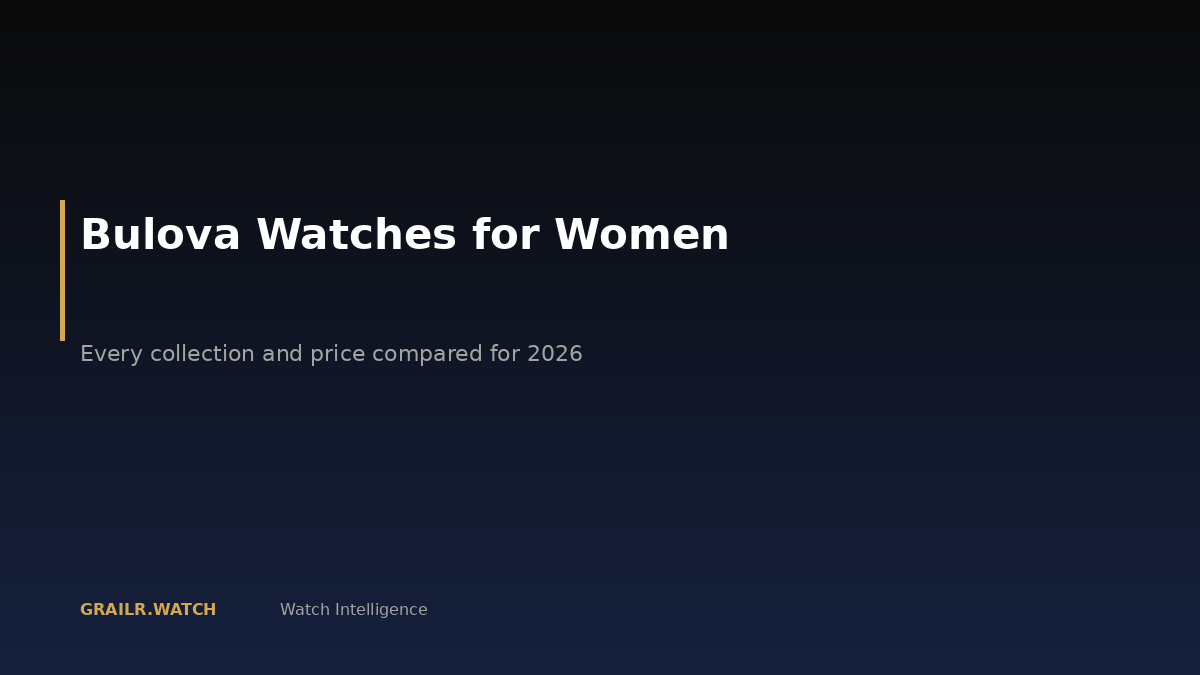Bulova women's watch collections 2026