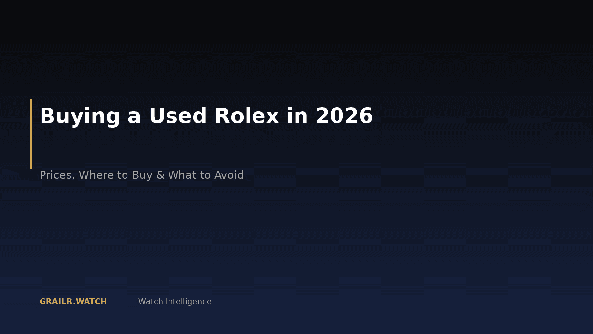 Buying a used Rolex watch guide 2026