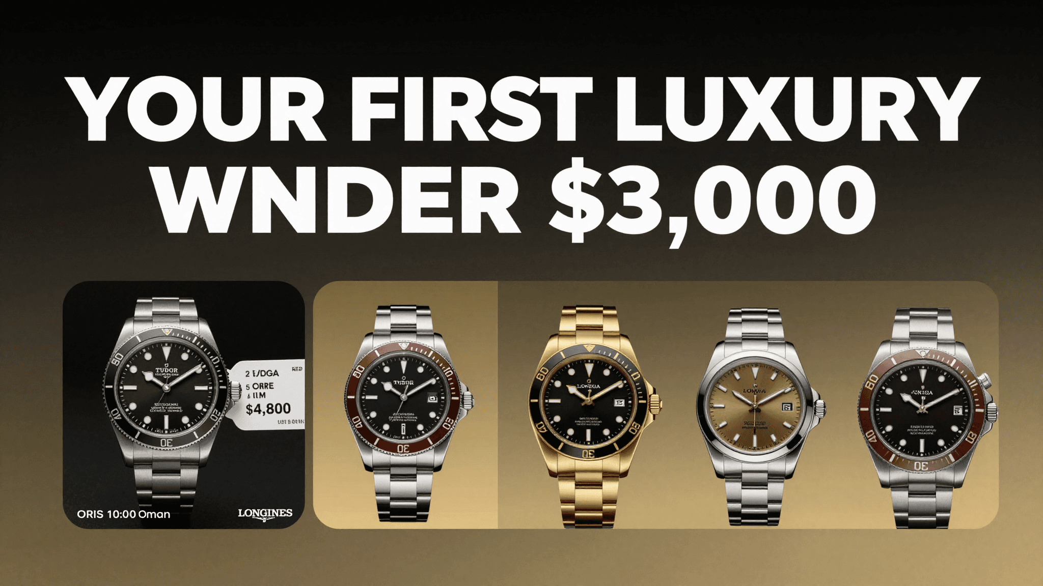 Best first luxury watches under $3,000 in 2026 — Tudor, Omega, Longines, Oris, TAG Heuer