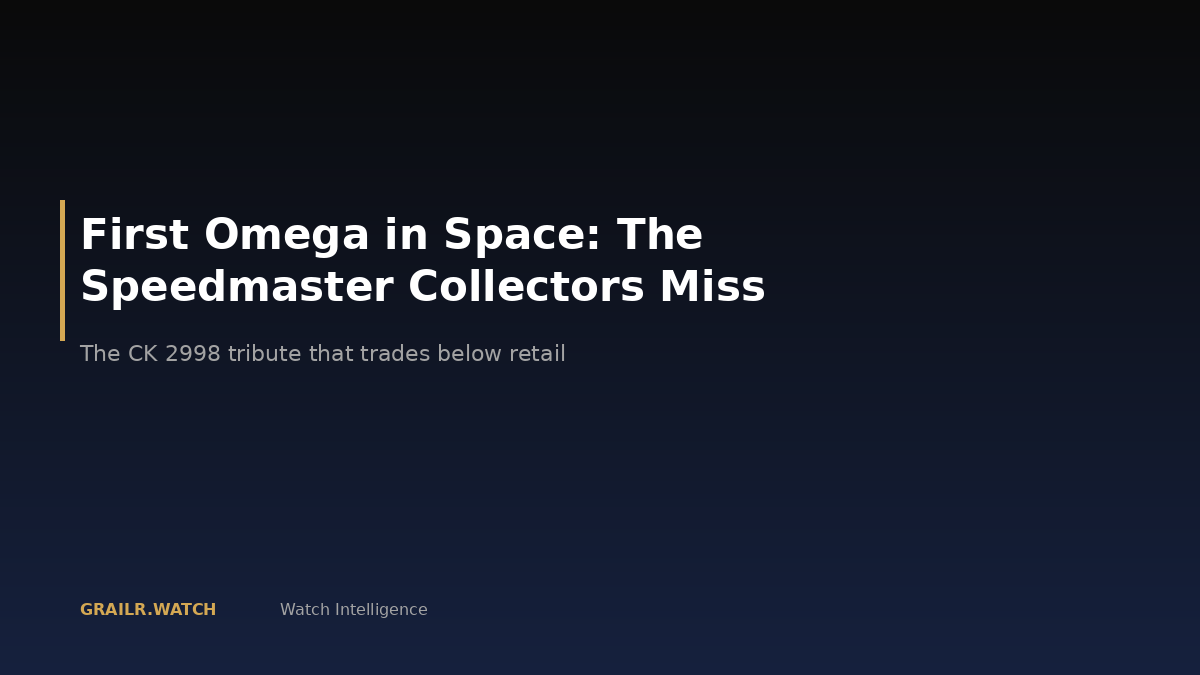 Omega Speedmaster First Omega in Space — the complete buying guide