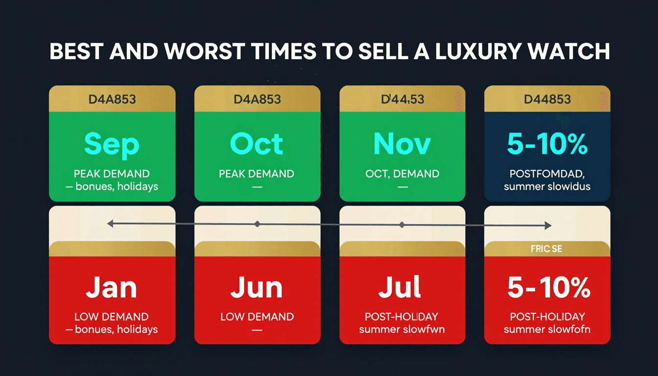 Best time to sell a luxury watch — seasonal demand calendar