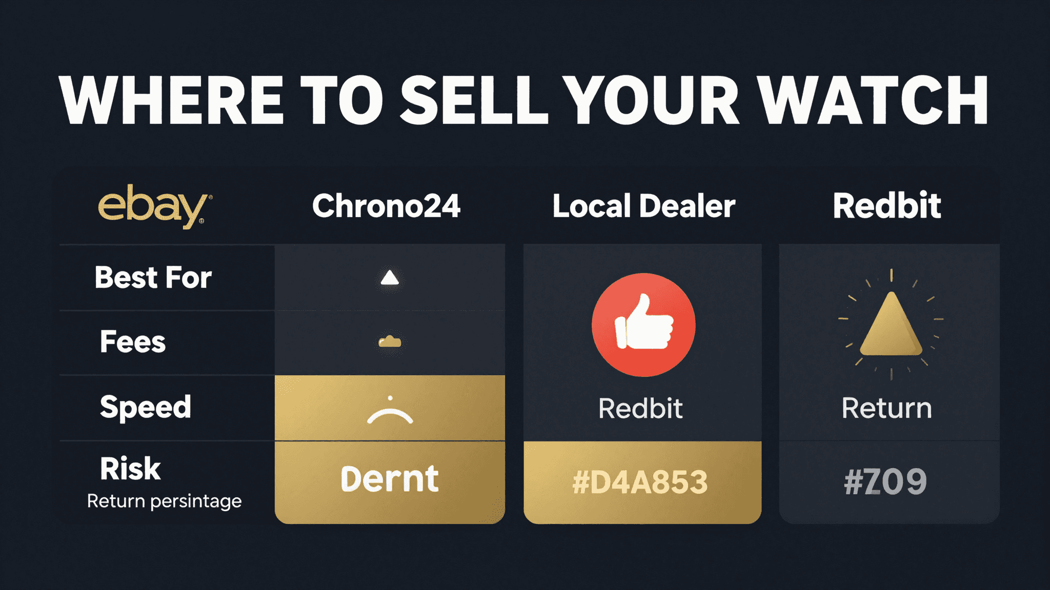 Where to sell your watch — eBay, Chrono24, local dealer, and Reddit compared by fees, speed, and return