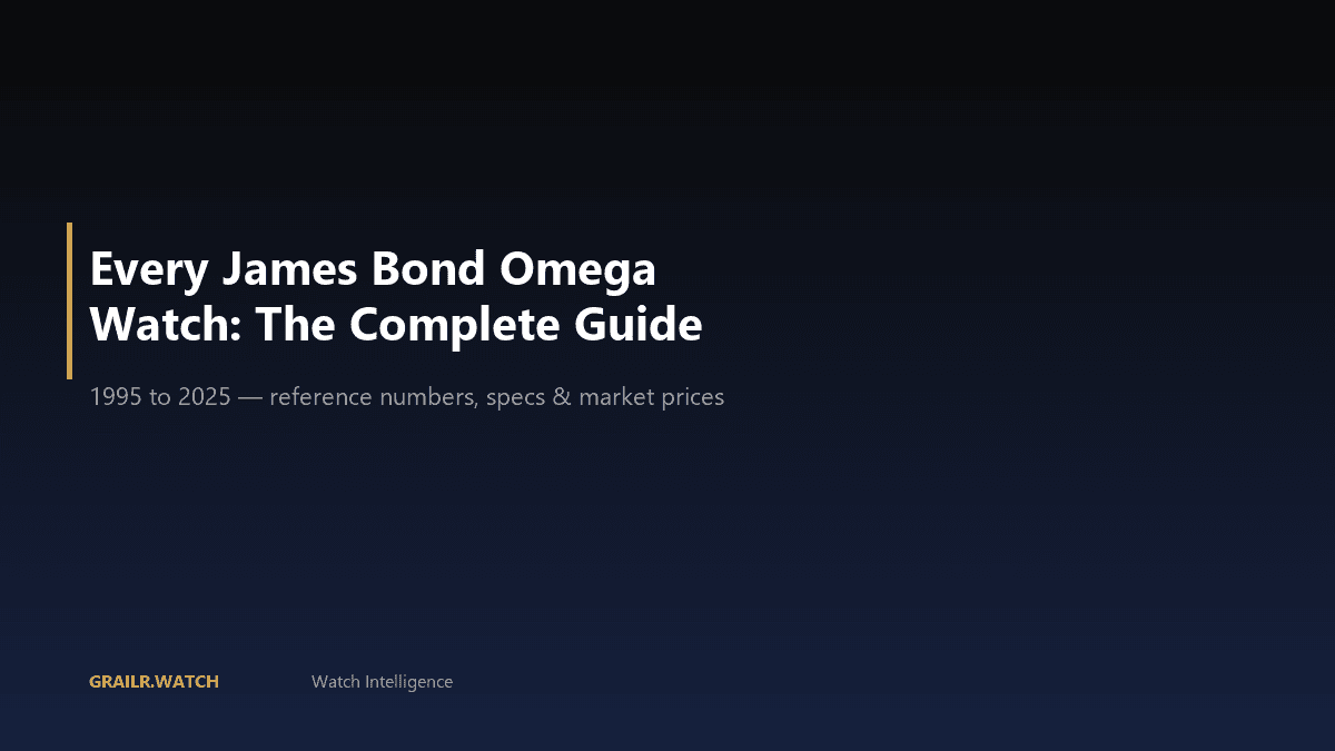 Every James Bond Omega watch from 1995 to 2025