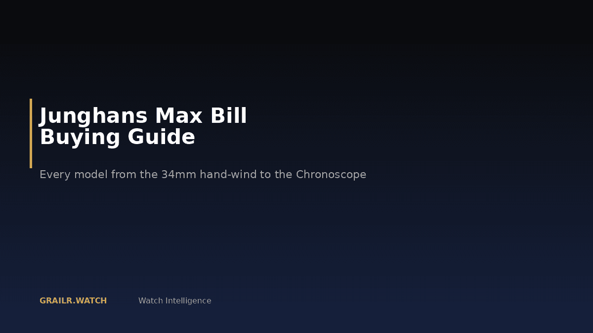 Junghans Max Bill collection overview