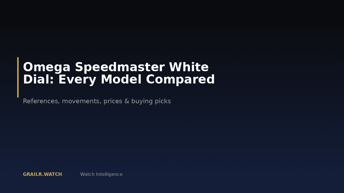 Omega Speedmaster white dial watches lineup