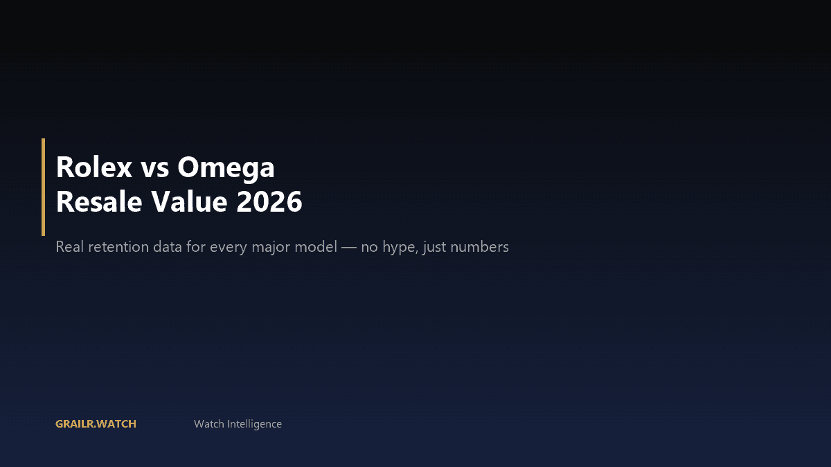Rolex vs Omega resale value comparison 2026