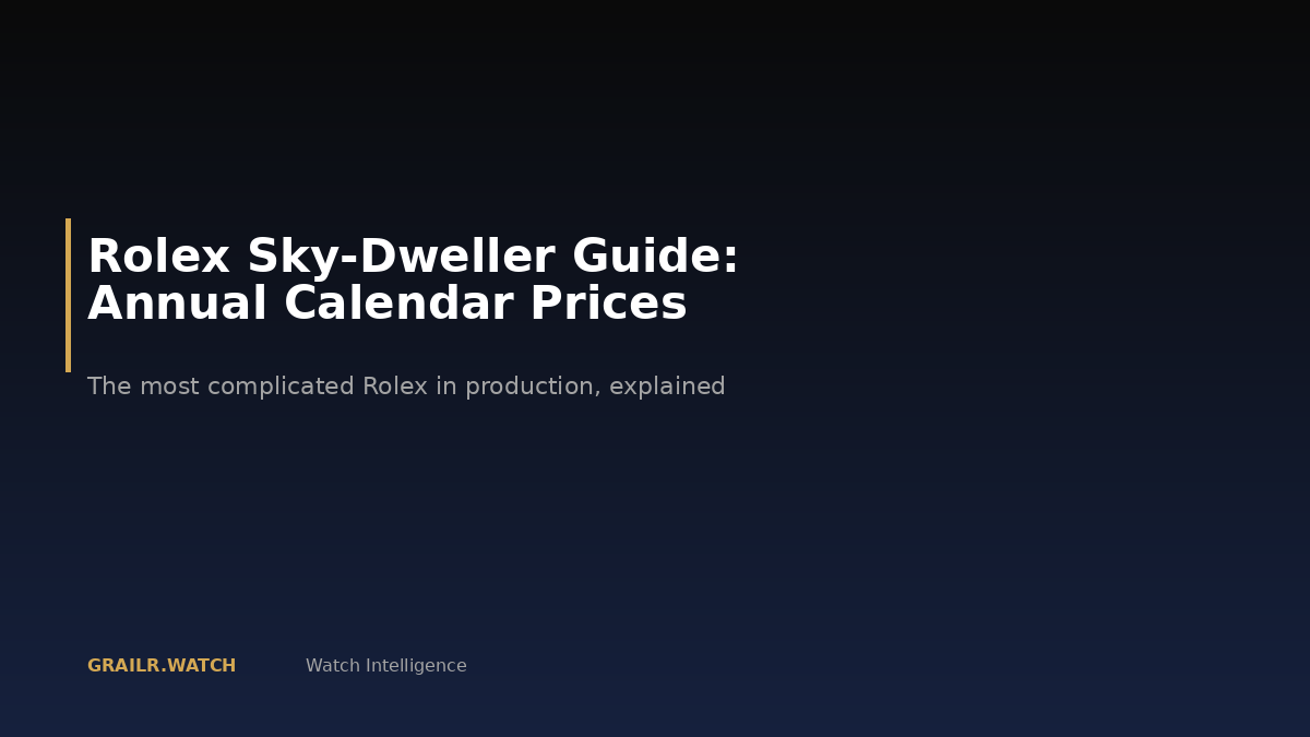 Rolex Sky-Dweller collection overview for 2026 buying guide