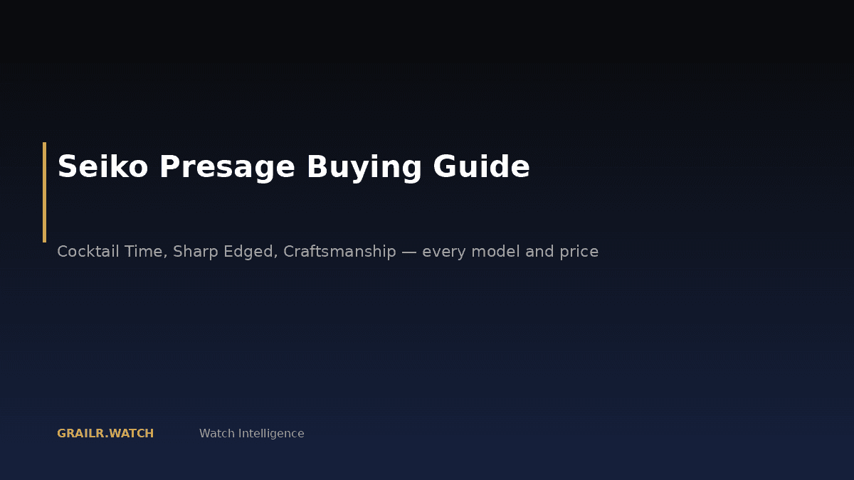 Seiko Presage buying guide 2026