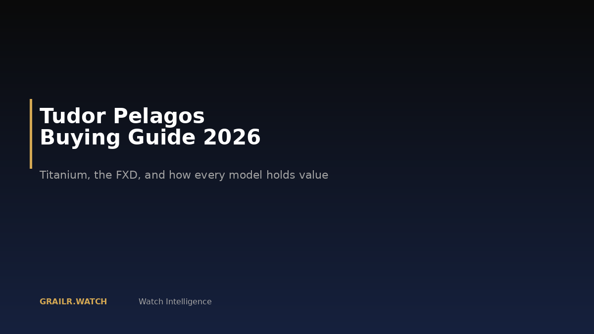 Tudor Pelagos titanium dive watch lineup
