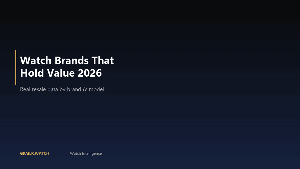 Watch Brands That Hold Value 2026