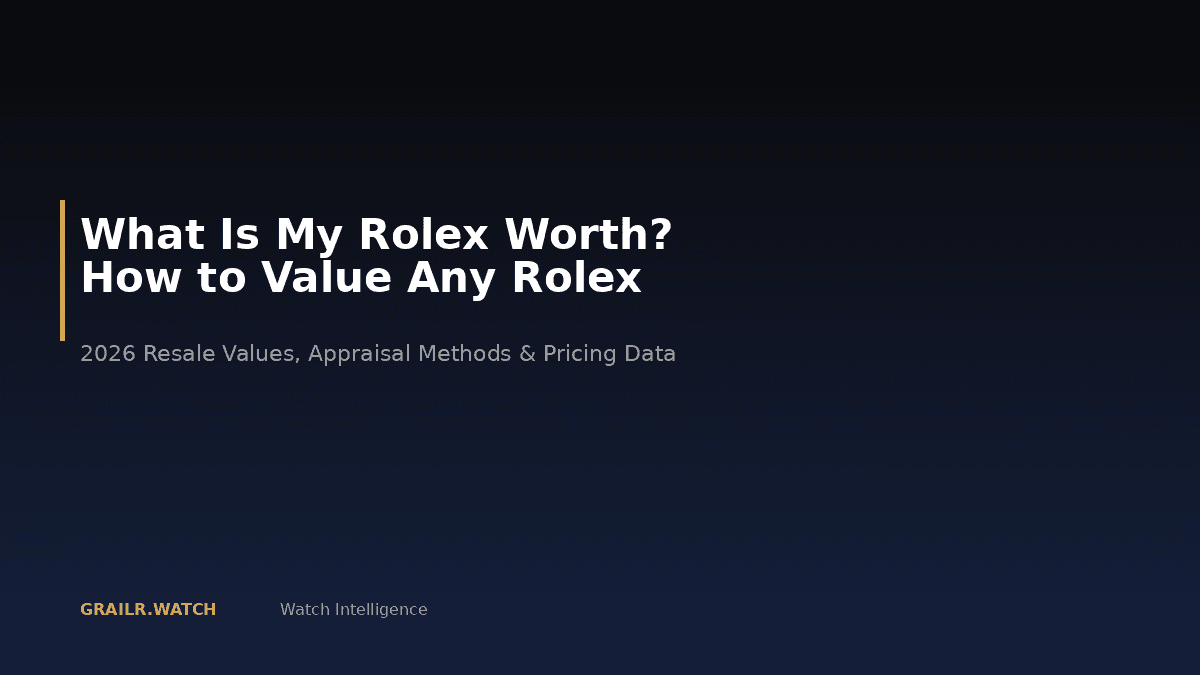 What is my Rolex worth — Rolex valuation guide 2026
